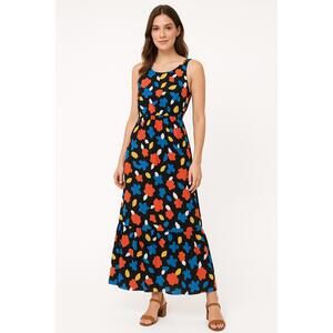 41 Hawthorn Floral Maxi Dress - Black, Red, Blue, Yellow